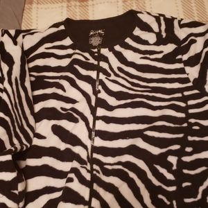 Zebra Footie PJs